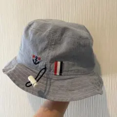 MIKIHOUSE ストライプ・チェック柄 リバーシブル帽子