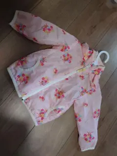 ミキハウス　 花柄ジャケット 80サイズ ピンク