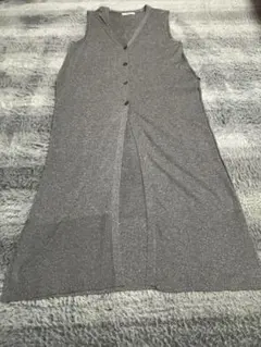 RADIATEノースリーブロングニットワンピース グレー