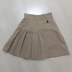 ベージュ プリーツスカート ミニ丈　フリーズマート　Sのサムネイル