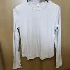 GU ソフトリブクルーネック長袖Tシャツ M