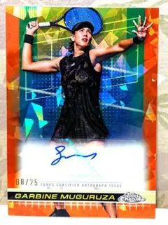 topps tennis auto 直筆 サイン カード ガルビネ ムグルサ