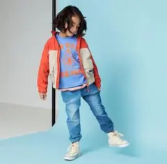 BREEZE 【撥水加工/フードがしまえる】カラバリウィンドブレーカー