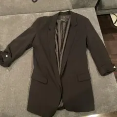 ZARA BASIC ブラック テーラードジャケット L
