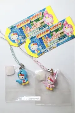 値下げ 希少品【新品未使用】キティ(ズーミン/チャーミン) 根付け　2個セット