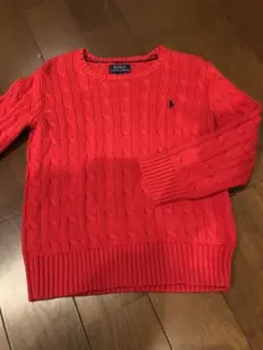 Polo Ralph Lauren 赤 ケーブルニット セーター 6