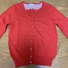 earth music&ecology 赤カーディガン M