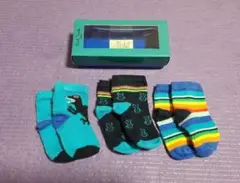 Paul Smith Junior ベビー靴下3点セット 10cm
