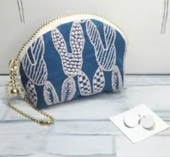ミナペルホネン　✲︎ミニポーチ✲︎　シェルポーチ　ハンドメイド　pomppia