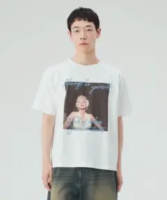 BEAMS マリリン・モンロー フォト メッセージ Tシャツのサムネイル