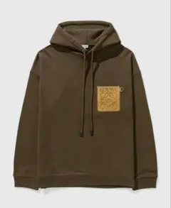 美品】 LOEWE ロエベ アナグラム レザーパッチパーカー メンズ パーカーのサムネイル