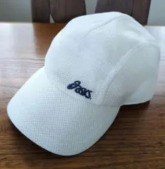 アシックス メッシュランニングキャップ 美品