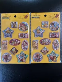 今日発送　新品　ディズニー　ライオンキング　ウォーターシール　２枚