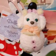 ダッフィー シークレットオブスノーウィーデイ クッキーアン ぬいぐるみチャーム