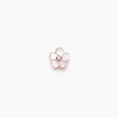 【bloom】4月誕生花 K10 ピンクゴールド サクラ ピアス