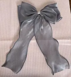 ヘアリボン　　グレー　K13