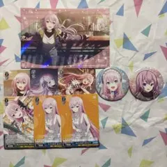 プロセカ 巡音ルカ 缶バッジ アニメイト特典 イラストカード ヴァイス