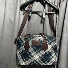ヴィヴィアンウエストウッド　タータンチェック 2ウェイバッグ