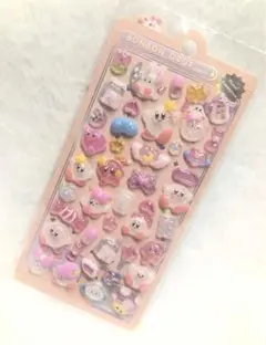 新作‼️ボンボンドロップシール 　立体シール ぷくぷくシール うるちゅる夜光シール