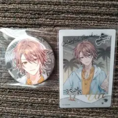 カラフルピーチ　からぴち夏休み　東京ドームシティコラボ　クリアカードと缶バッジ