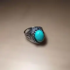 ターコイズシルバーリング ビンテージ風