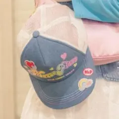 メゾピアノジュニア　復刻♪ レインボーグラデーションロゴキャップ【冷感】のサムネイル