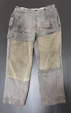 わ*ま様 博物館級 1900s ストライプワークパンツ 検40s 50s ストラ 博物館級 1900s ストライプワークパンツ 検40s 50s ストライプパンツ