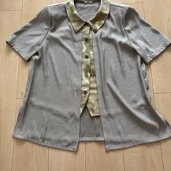 婦人服シニア　花柄 半袖 ブラウス トップス