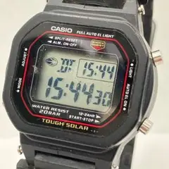 稼働品　CASIO TOUGH SOLAR デジタル腕時計 　ブラック　メンズのサムネイル