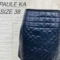 PAULE KA（ポールカ）のキルティングスカート　黒　ブラックのサムネイル