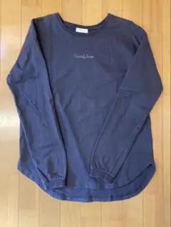 earth music&ecology チャコールグレー長袖Tシャツ　ロンT