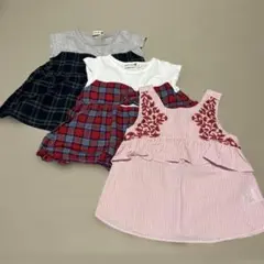 プティマイン ブランシェス　Tシャツ　キャミソール　100 3点セットのサムネイル