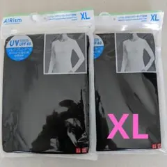 【ユニクロ】エアリズムUVカットクルーネックT シルクブレンド長袖 XL2点