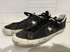 90s USA製 コンバース ワンスター 黒スエード 27.5センチ