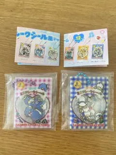 新品未開封　フレークシール風チャーム　タキシードサム　あひるのペックル