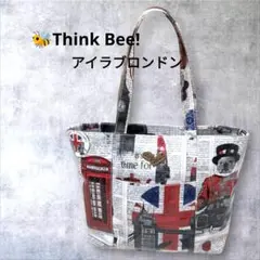 美品✨️【Think Bee!】トートバッグ アイラブロンドン 大容量 軽量