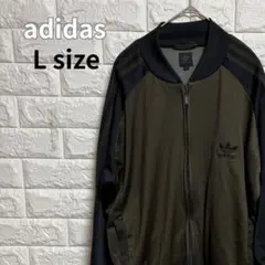 adidas 00sトラックジャケット トレフォイル ジャージ L カーキのサムネイル