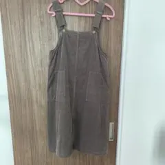 エヘカソポ　ehkasopo サロペットコーデュロイワンピース