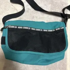 MONO COMME CA モノコムサ ターコイズ ショルダーバッグ