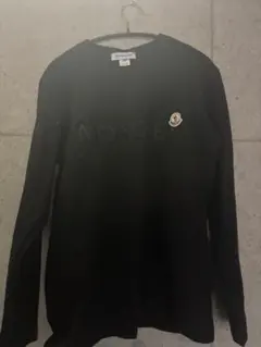 MONCLER ロゴ刺繍 ロングスリーブTシャツ ブラック １回だけ使用のサムネイル