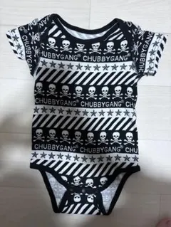 CHUBBYGANG ベビー服 ロンパース スカル柄