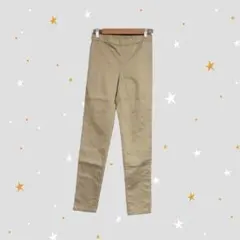 GU パンツ ベージュ 茶色 レギンスパンツ