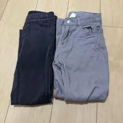 H&M スリムフィット ボトムス 2色セット