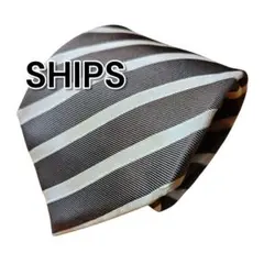 【SHIPS】シップス　ブラウン系　ストライプ　日本製のサムネイル
