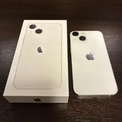 iPhone13 128GB ホワイト（スターライト）SIMフリー 美品 箱付き