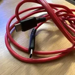 USB-C to 3.5mm変換ケーブル 赤