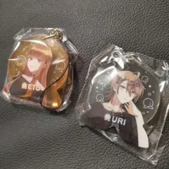 伊*う様 カラフルピーチ　ジュエルアクリルストラップ　うりさん　えとさん