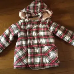 赤と白のチェック柄コート LaChiave