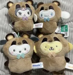 サンリオどうぶつ着ぐるみマスコット クロミ シナモン ポチャッコ ポムポムプリン