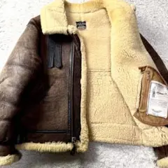 超肉厚✨アヴィレックス B-3 ムートン レザージャケット フライトジャケット